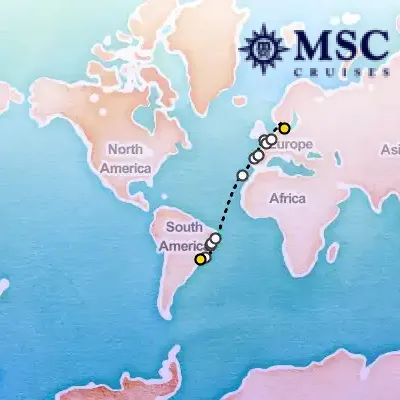 April 2nd, 2026  - MSC Grand Voyages on the MSC Preziosa