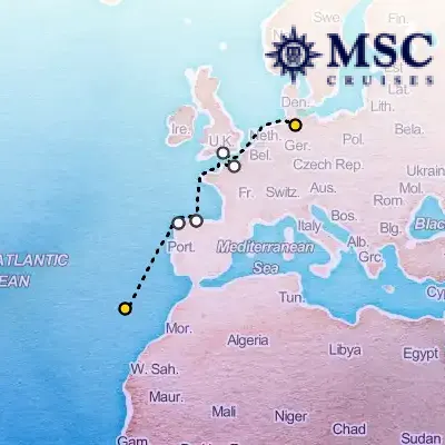 October 5th, 2025  - Grand Voyages on the MSC Preziosa