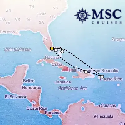 August 10th, 2025  - Caribbean & Antilles Cruise on the MSC Seascape