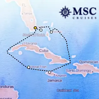 October 19th, 2025  - Caribbean & Antilles Cruise on the MSC Seascape