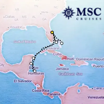 July 31st, 2025  - Caribbean & Antilles Cruise on the MSC Seashore