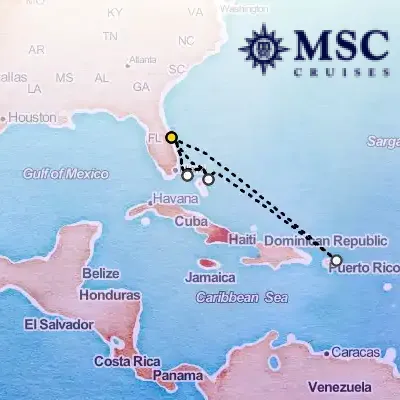 November 23rd, 2025  - Caribbean & Antilles Cruise on the MSC Seashore
