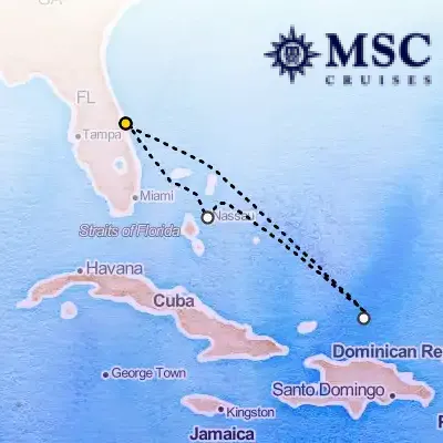 March 26th, 2026  - Caribbean & Antilles Cruise on the MSC Seashore