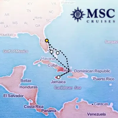 December 21st, 2025  - Caribbean & Antilles Cruise on the MSC Seashore