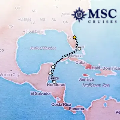 October 12th, 2025  - Caribbean & Antilles Cruise on the MSC Seashore