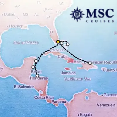 December 19th, 2025  - Caribbean & Antilles Cruise on the MSC Seaside