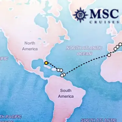 October 26th, 2025  - MSC Grand Voyages on the MSC Seaside