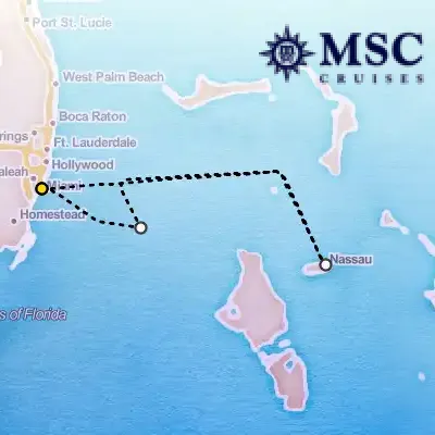 December 1st, 2025  - Caribbean & Antilles Cruise on the MSC Seaside