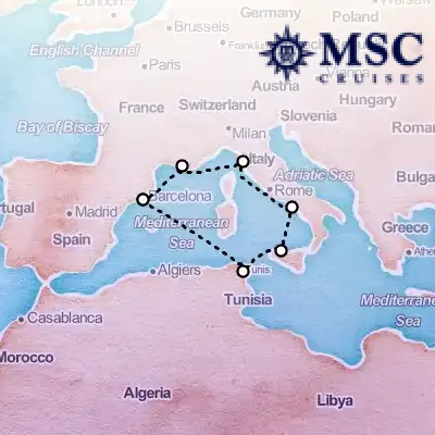 October 7th, 2025  - Mediterranean Cruise on the MSC Seaside