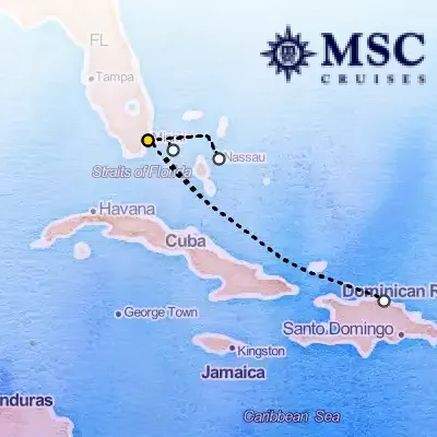 December 19th, 2025  - Caribbean & Antilles Cruise on the MSC Seaside