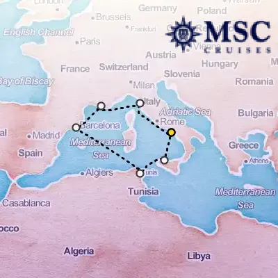August 30th, 2025  - Mediterranean Cruise on the MSC Seaside