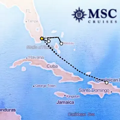 November 16th, 2025  - Caribbean & Antilles Cruise on the MSC Seaside