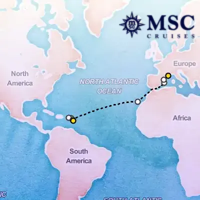 April 11th, 2027  - East Caribbean Cruise on the MSC Seaview