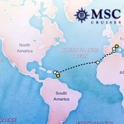 April 10th, 2027  - MSC Grand Voyages on the MSC Seaview
