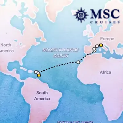 April 10th, 2027  - Grand Voyages Cruise on the MSC Seaview