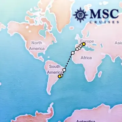 April 11th, 2026  - Grand Voyages Cruise on the MSC Seaview