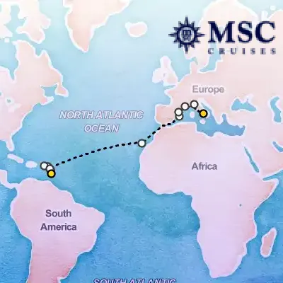 April 10th, 2027  - Grand Voyages Cruise on the MSC Seaview