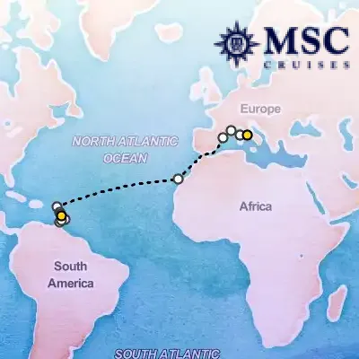 November 15th, 2026  - Grand Voyage on the MSC Seaview