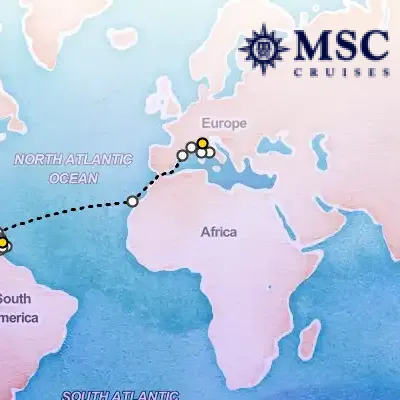 November 14th, 2026  - MSC Grand Voyages on the MSC Seaview