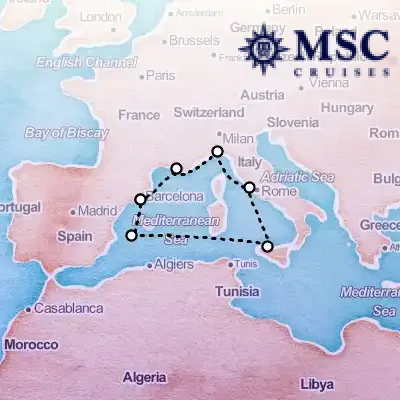 June 4th, 2026  - Mediterranean Cruise on the MSC Seaview