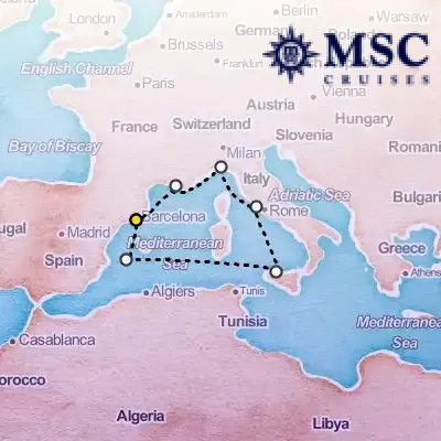 September 24th, 2026  - Mediterranean Cruise on the MSC Seaview