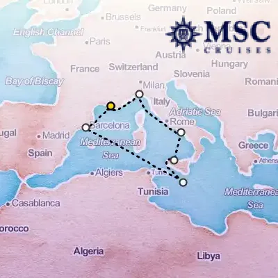 May 10th, 2027  - Mediterranean Cruise on the MSC Seaview