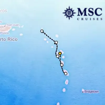 December 6th, 2026  - South Caribbean Cruise on the MSC Seaview
