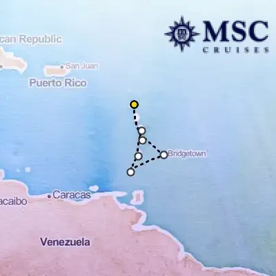 January 10th, 2027  - South Caribbean Cruise on the MSC Seaview