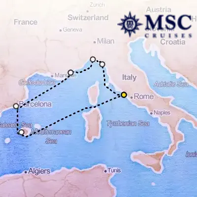 July 9th, 2025  - Mediterranean Cruise on the MSC Seaview