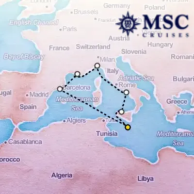 April 30th, 2027  - Mediterranean Cruise on the MSC Seaview