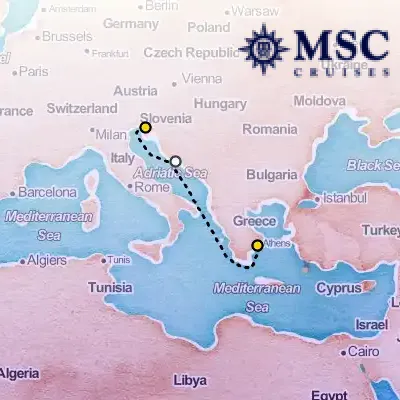 April 22nd, 2027  - Mediterranean Cruise on the MSC Splendida