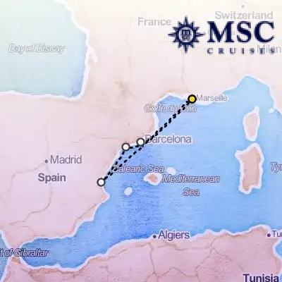 October 16th, 2025  - Mediterranean Cruise on the MSC Splendida