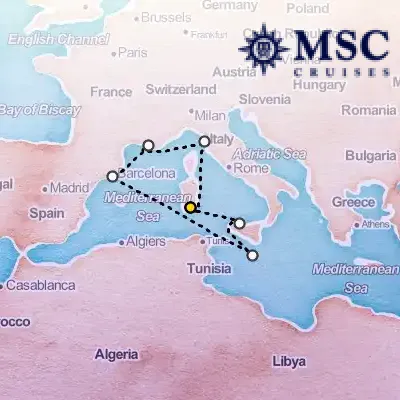 June 3rd, 2026  - Mediterranean Cruise on the MSC Splendida