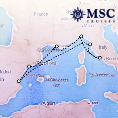 September 4th, 2025  - Mediterranean Cruise on the MSC Splendida