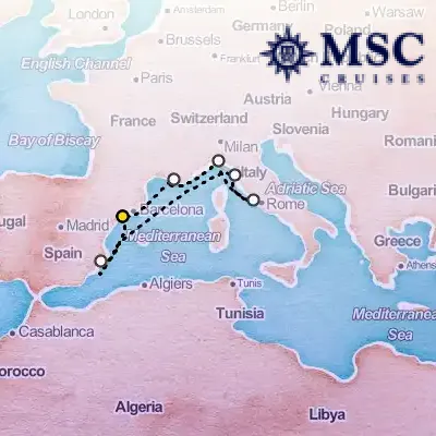 August 22nd, 2025  - Mediterranean Cruise on the MSC Splendida