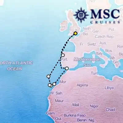 August 8th, 2026  - Northern Europe Cruise on the MSC Virtuosa