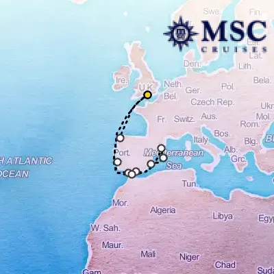 July 25th, 2026  - Northern Europe Cruise on the MSC Virtuosa