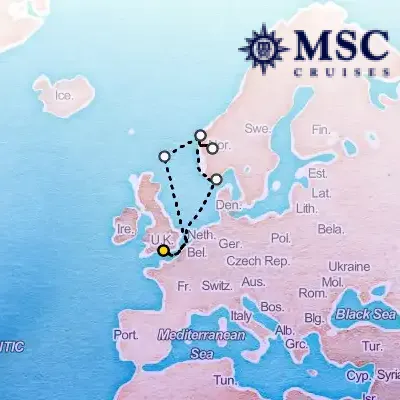 July 18th, 2026  - Northern Europe Cruise on the MSC Virtuosa