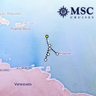 March 1st, 2026  - South Caribbean Cruise on the MSC Virtuosa