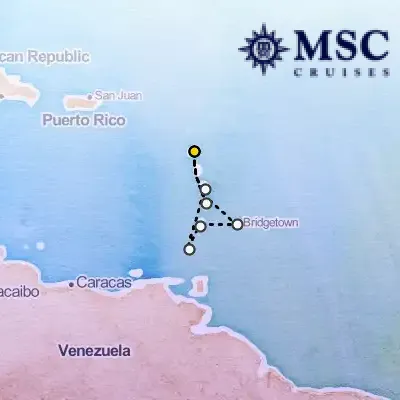 March 15th, 2026  - South Caribbean Cruise on the MSC Virtuosa
