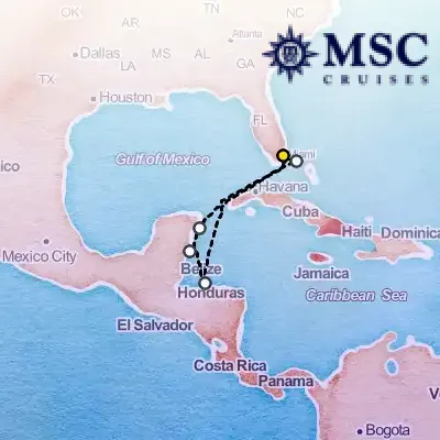 November 1st, 2025  - Caribbean & Antilles Cruise on the MSC World America