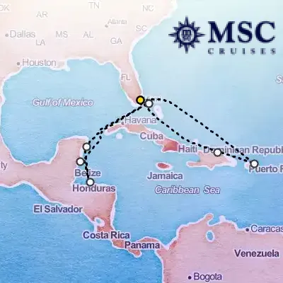 October 11th, 2025  - Caribbean & Antilles Cruise on the MSC World America