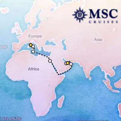 April 5th, 2027  - MSC Grand Voyages on the MSC World Europa