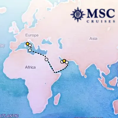 April 3rd, 2027  - Grand Voyages Cruise on the MSC World Europa