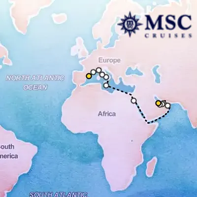 April 1st, 2027  - Grand Voyages on the MSC World Europa