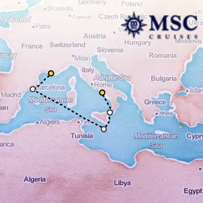 September 22nd, 2025  - Mediterranean Cruise on the MSC World Europa