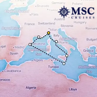 January 11th, 2026  - Mediterranean Cruise on the MSC World Europa