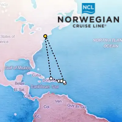 February 1st, 2027  - Eastern Caribbean & New York Cruise on the Norwegian Bliss