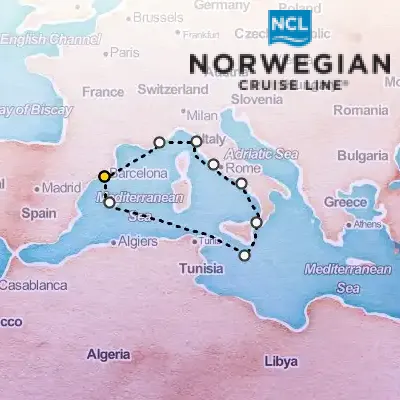 July 22nd, 2025  - Western Mediterranean from Barcelona Cruise on the Norwegian Breakaway