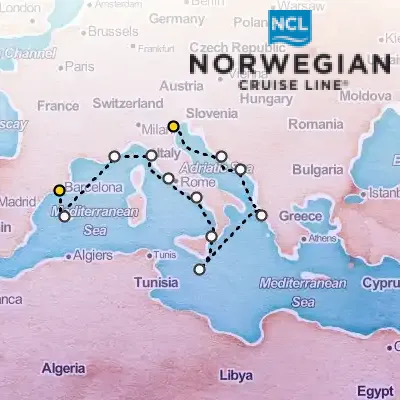September 28th, 2025  - Western Mediterranean from Barcelona Cruise on the Norwegian Breakaway